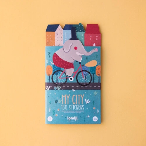 Londji Stickers My City 150 Stickers 3/8 Ages
