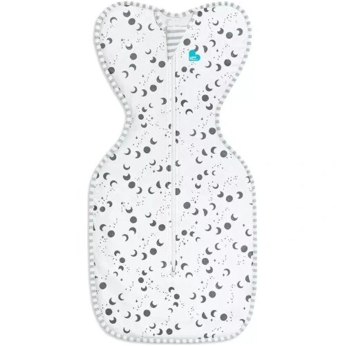 Love To Dream Swaddle UP Silky-Lux/Bamboo Lite Moonscape Light Marine - Small 0.2 Tog