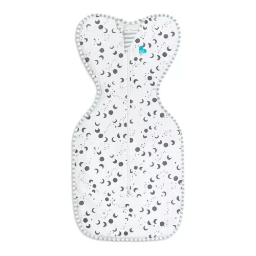 Love To Dream Swaddle UP Silky-Lux/Bamboo Lite Moonscape White - Medium 0.2 Tog