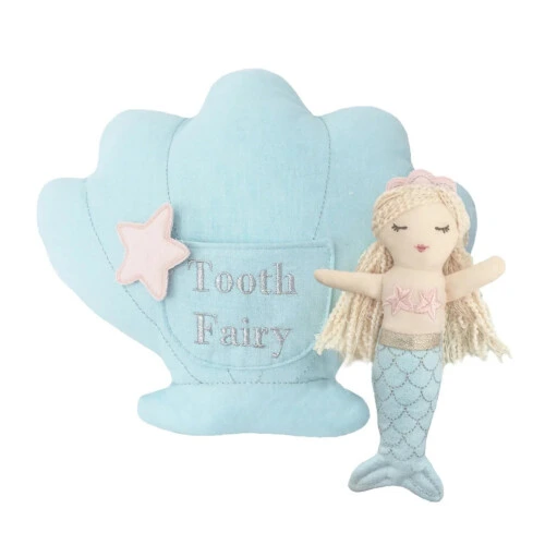 Mon Ami Mimi Mermaid Tooth Fairy Pillow & Doll Set