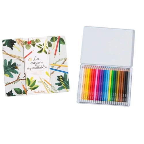 Moulin Roty Le Jardin Du Moulin - 24 Crayons Aquarellables