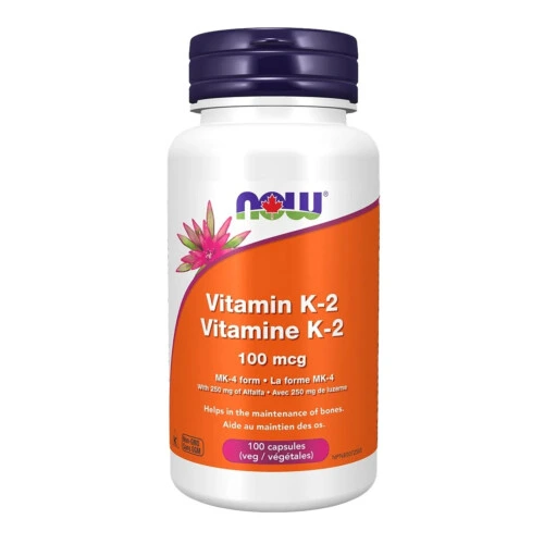 NOW Vitamin K-2 100mcg 100 Capsules @
