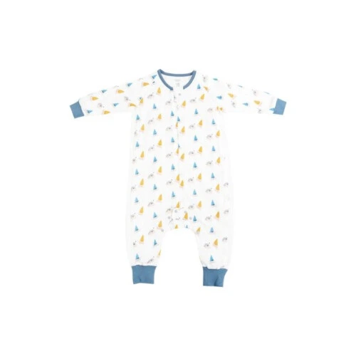 Nest Designs Bamboo Pima Long Sleeve Footed Sleep Bag 0.6 TOG - Hermit Pals 2.5T-4T