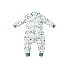Nest Designs Long Sleeve Footed Sleep Suit 1.0 TOG (Avocado Bamboo) - Happy Trails - 5T-6T