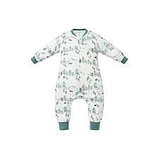 Nest Designs Long Sleeve Footed Sleep Suit 1.0 TOG (Avocado Bamboo) - Happy Trails 2T-3T