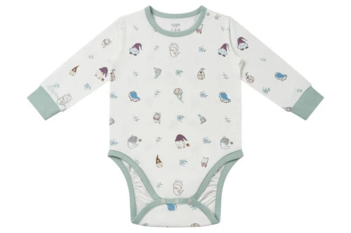 Nest Designs Long Sleeve Onesie Avocado Bamboo - Oh Gnome! 2-3T