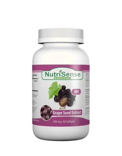 Nutrisense OPC Grape Seed Extract 200mg 90Softgels