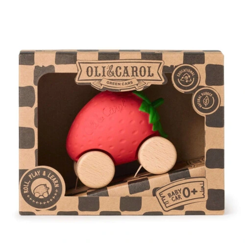 Oli & Carol Sweetie the Strawberry Baby Car Toy