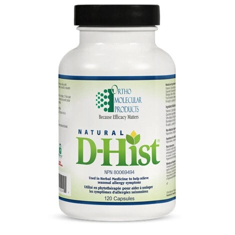 Ortho Molecular Natural D-Hist 120Capsules @