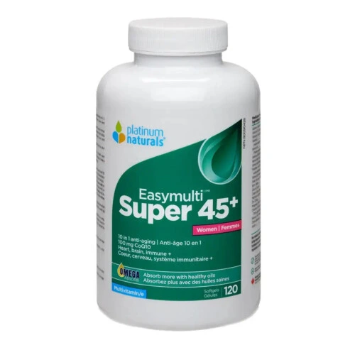 Platinum Naturals Easymulti Super 45+ Women Multivitamin 120 Softgels @