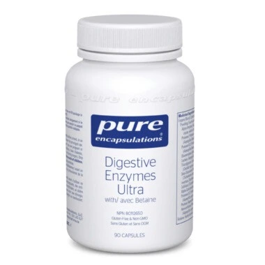 Pure Encapsulations Digestive Enzymes Ultra With Betaine 90 Capsules