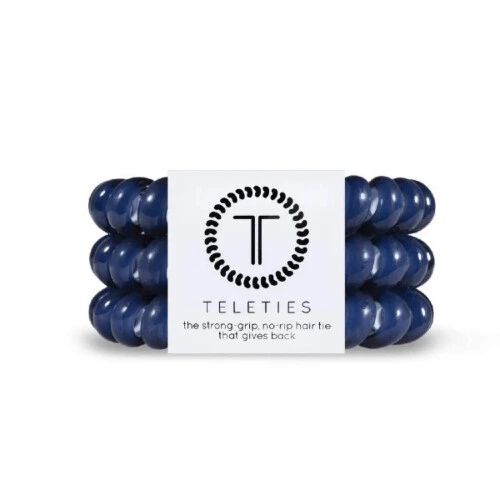 TELETIES Nantucket Navy Large - Pack of 3