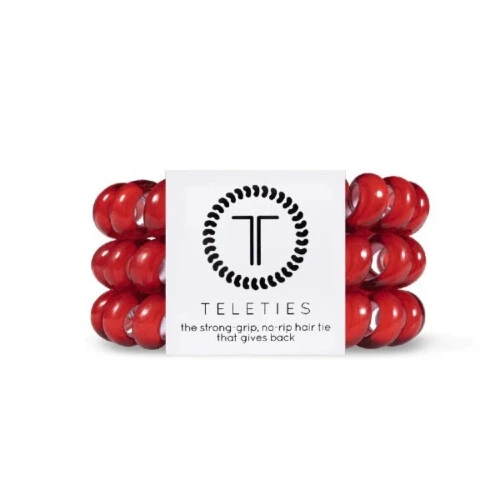 TELETIES Scarlet Red Large - Pack of 3