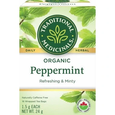 Traditional Medicinals Organic Peppermint Tea 16 Count
