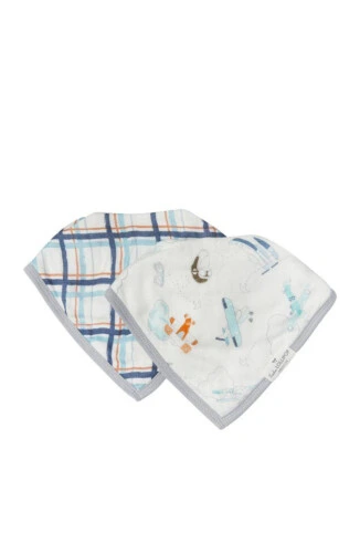 Loulou Lollipop Bandana Bib Set - Born to Fly