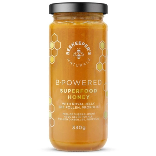 Beekeeper's Naturals Raw Honey Bee Powered 330g