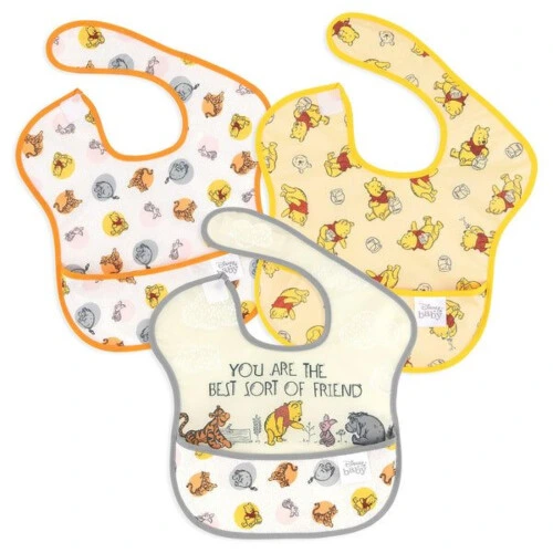 Bumkins - SuperBib 3PK - Pooh Bear & Friends