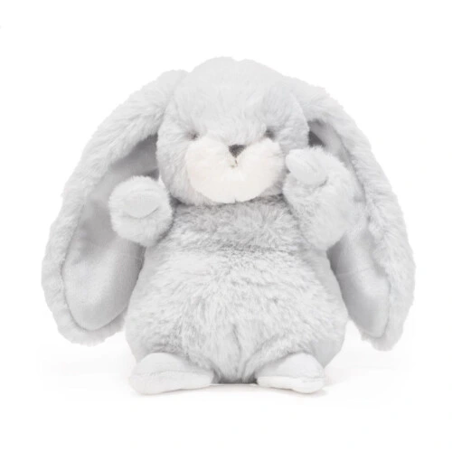Bunnies By The Bay Tiny Nibble Bunny Plush Toy 8" - Gray