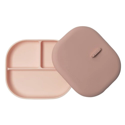 Loulou Lollipop Divied Plate with Lid - Blush Pink