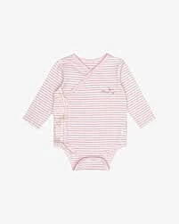Blara Organic House Peaceful Kimono Long Sleeve Shirt - Pink 1-3M
