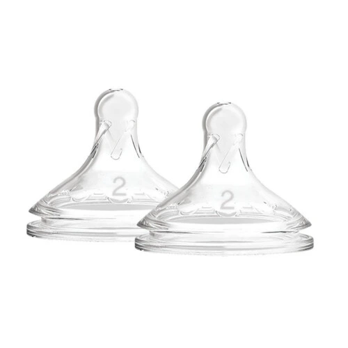 Dr Brown's Natural Flow Wide Neck Nipples 2 pack - Level 1 0m+