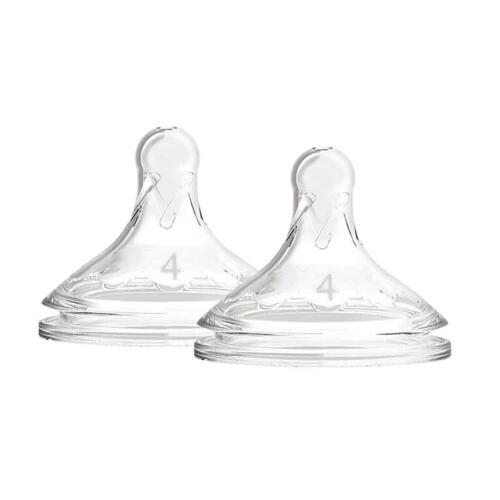 Dr Brown's Natural Flow Wide Neck Nipples 2 pack - Level 4 9m+