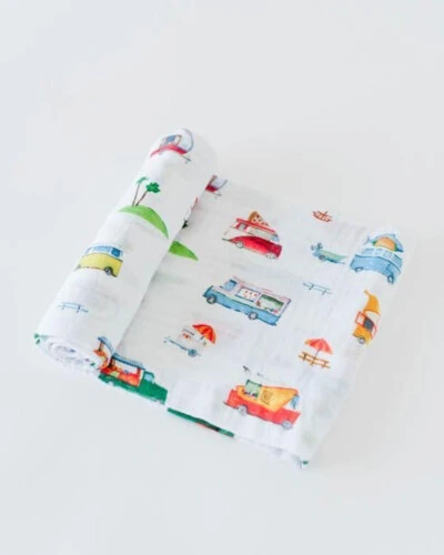 Little Unicorn Cotton Muslin Swaddle Single Food Truck