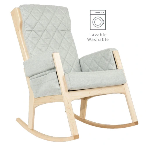Dutailier Margot Rocker - 5309 Light Grey - 03 Natural