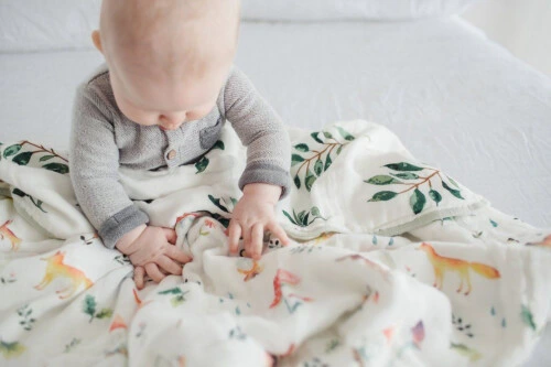 Loulou Lollipop Deluxe Muslin Quilt Woodland Gnome
