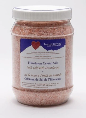 Heartfelt Living Himalayan Crystal Bath Salts with Lavender oil 1kg