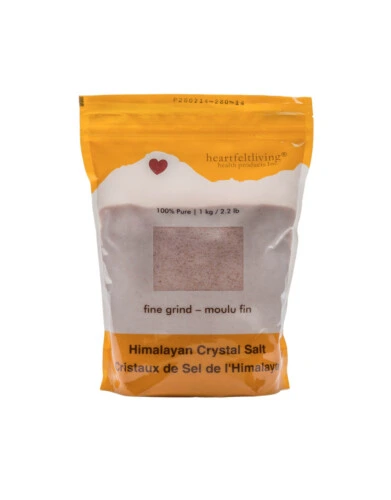 Heartfelt Living Himalayan Crystal Fine Grind Salt 1kg