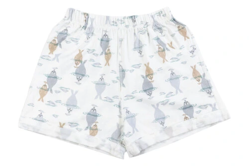 Nest Designs Bamboo Jersey Shorts - Ocean Float 5-6T