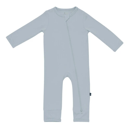 Kyte Baby Romper in Fog - Fog  0-3 months