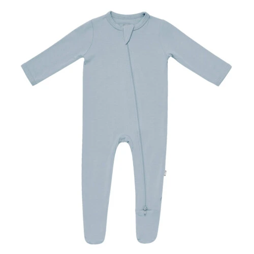 Kyte Baby Zippered Footie in Fog - Fog  0-3 months