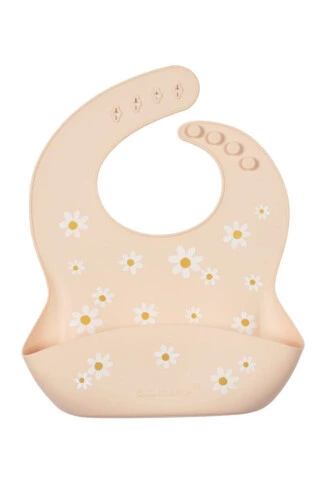 Loulou Lollipop Silicone Bib - Daisy Oat