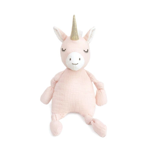 Mon Ami Dreamy Unicorn Muslin Knotted Soft Doll