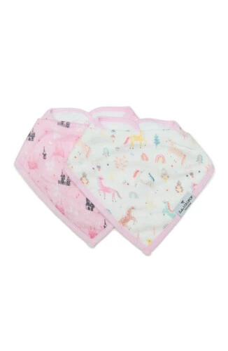 Loulou Lollipop Bandana Bib Set - Unicorn Dream
