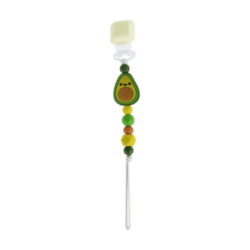 Loulou Lollipop Pacifier Clip - Avocado