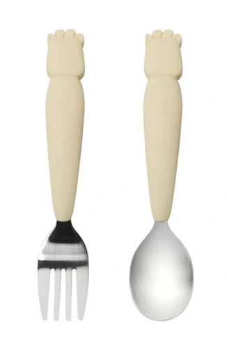 Loulou Lollipop Kids Spoon and Fork Set - Born To Be Wild - Giraffe