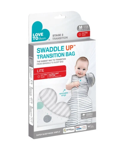 Love To Dream Transition Bag Lite White - Medium 0.2Tog