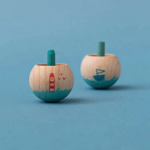 Londji Little World Spinning Top-Sea