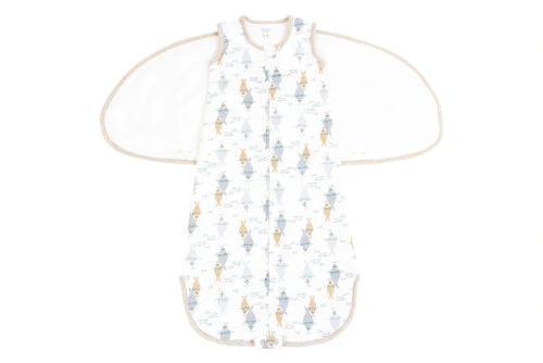 Nest Designs Organic Cotton Swaddle Sleep Bag 1.0 TOG - Ocean Float