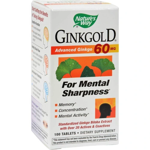 Nature's Way Ginkgold 60mg 100 Tablets