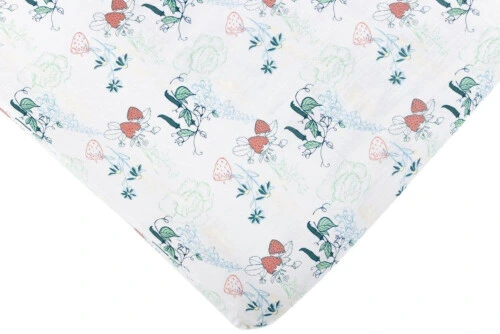 Nest Design Fitted Bamboo Crib Sheet - Spring Harvest