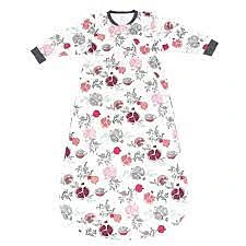 Nest Design Organic Cotton Long Sleeve Sleep Bag 1.0 TOG - Pomegranate 6M+