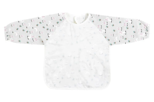 Nest Designs Bamboo Long Sleeve Bib Cover - Down The Rabbit Hole 3T-4T