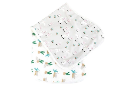 Nest Designs Burp 'n Bib (2 Pack) - Rabbits