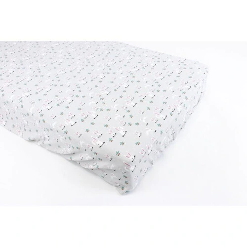 Nest Designs Fitted Organic Cotton Crib Sheet - Down The Rabbit Hole
