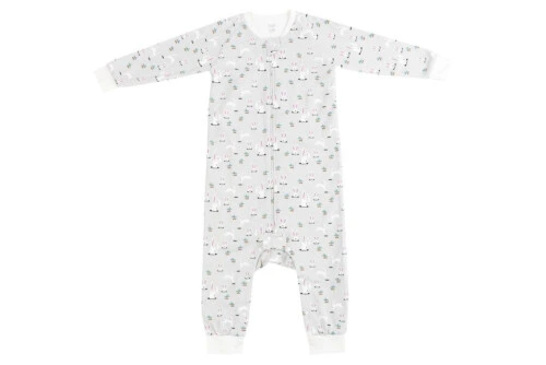 Nest Designs Organic Cotton Long Sleeve Sleep Suit - Down The Rabbit Hole 1.0Tog 6M-18M