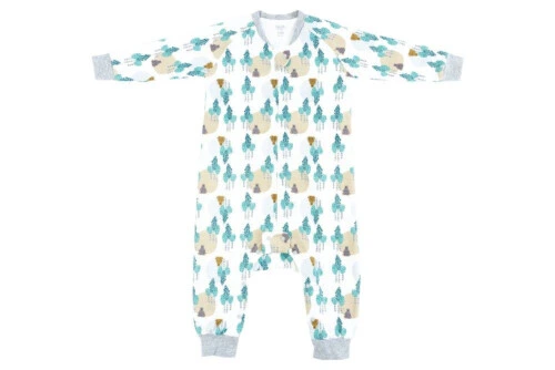 Nest Designs Organic Cotton Long Sleeve Sleep Suit - Where's The Bear 1.0Tog 18M-2.5T